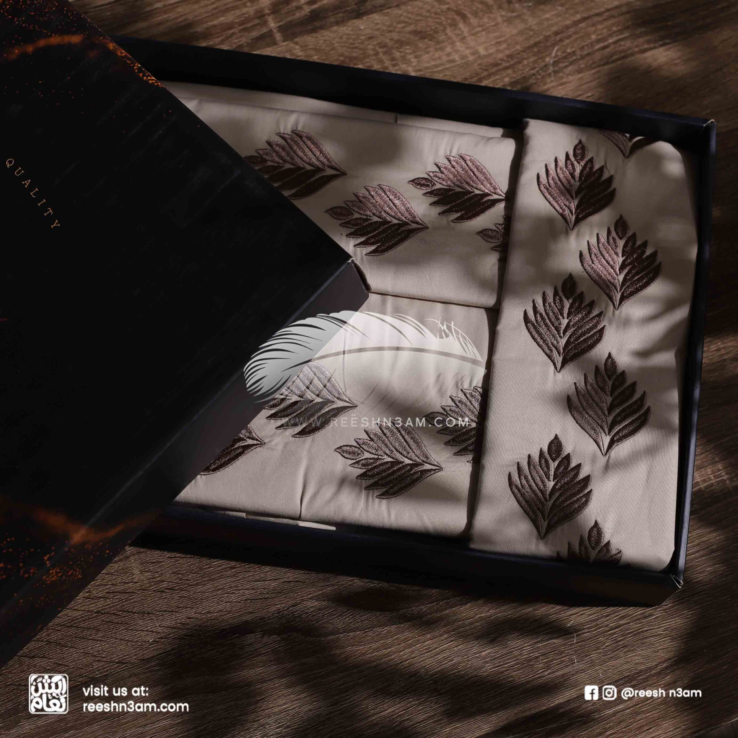 طقم سرير قطن مطرز 307 RN (الكود00007394)(السعر1895) (14)-44